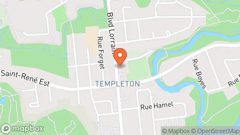 Map showing location of Counter Sainte-Rose-de-Lima