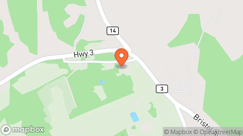 Map showing location of Countway's New & Used Furniture Store