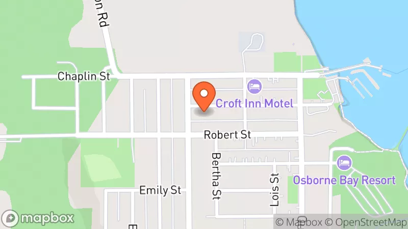 Map showing location of Crofton Shop and Wash