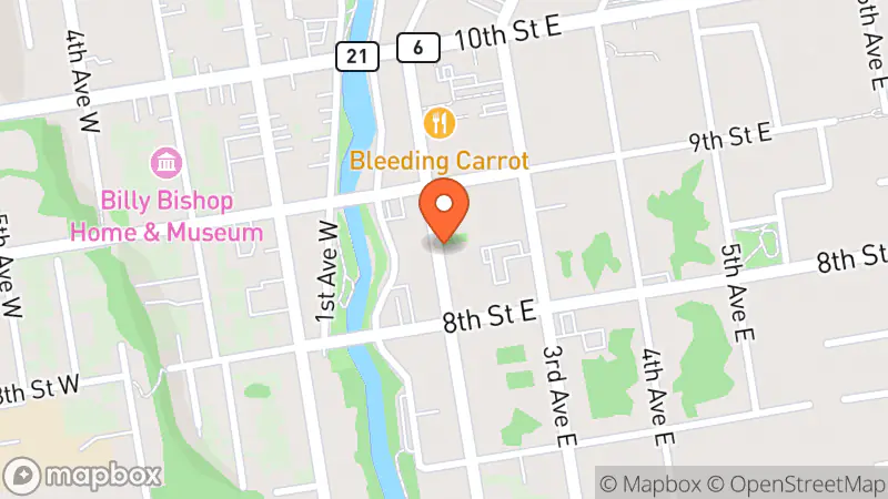 Map showing location of CURIO Vintage