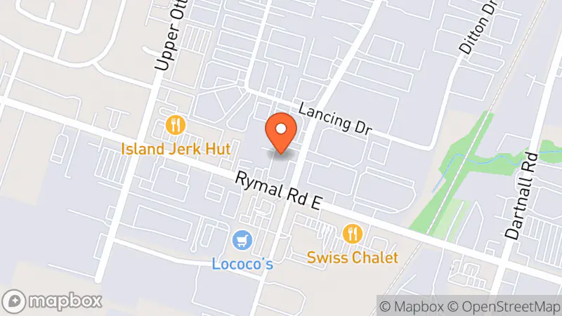 Map showing location of Décor On A Dime