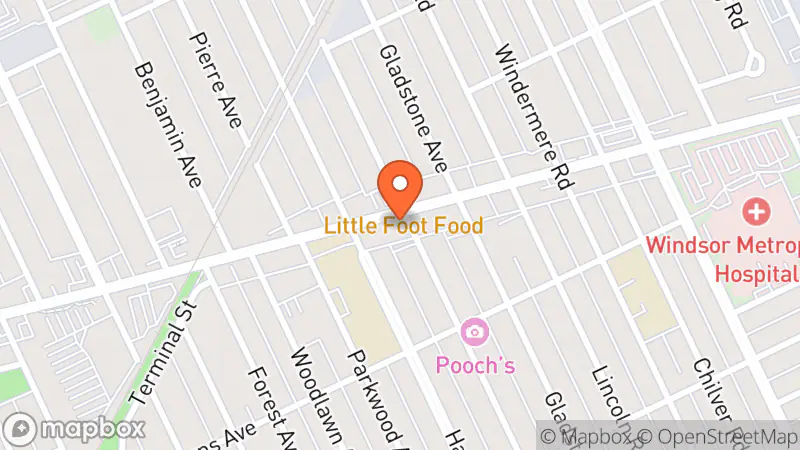 Map showing location of Derna's Emporium