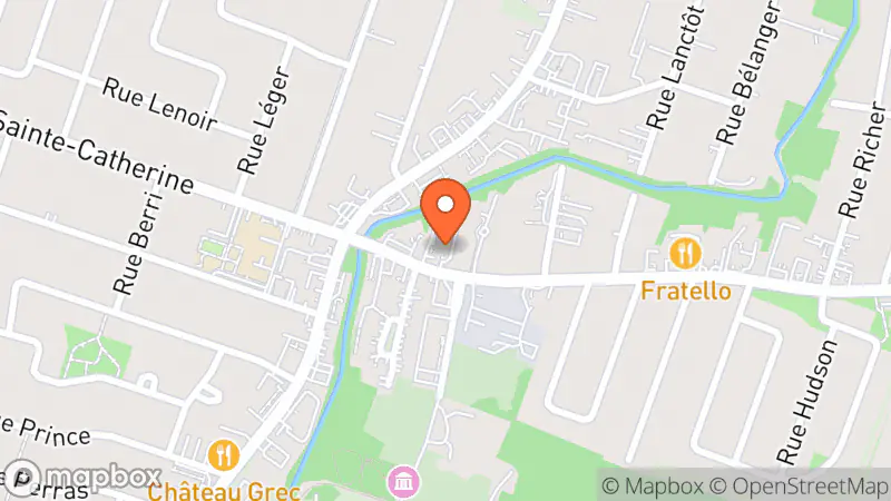 Map showing location of Divine Friperie