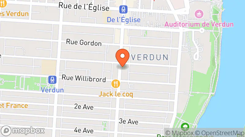 Map showing location of Déjà Vu Seconde Main - Verdun