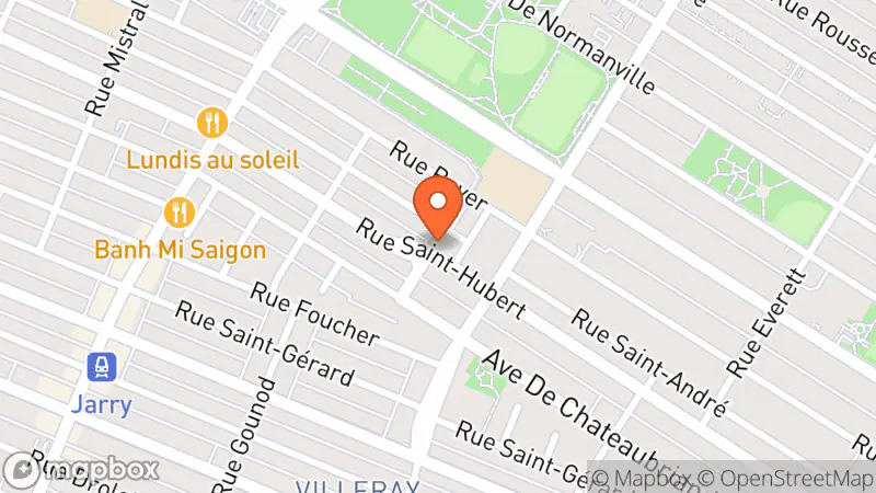 Map showing location of Déjà Vu Seconde Main - Villeray