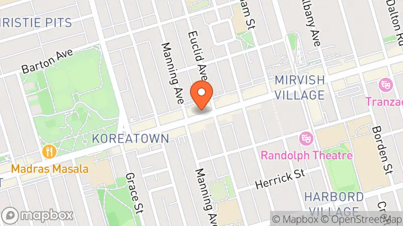 Map showing location of Doug Miller Books