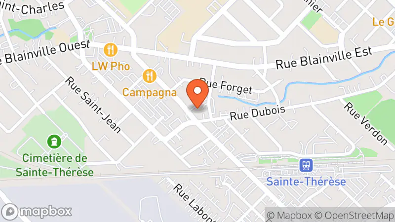 Map showing location of Dépanne-Tout Ste-Thérèse