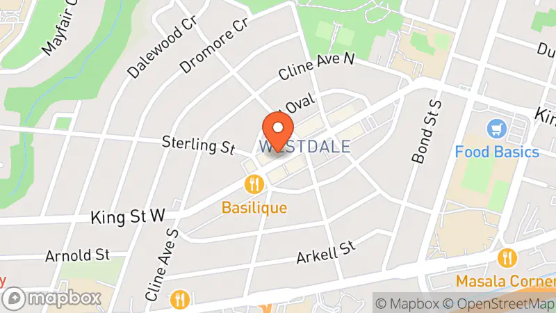 Map showing location of Drop Spot Vintage