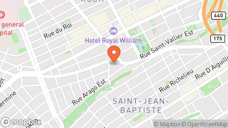 Map showing location of Détour