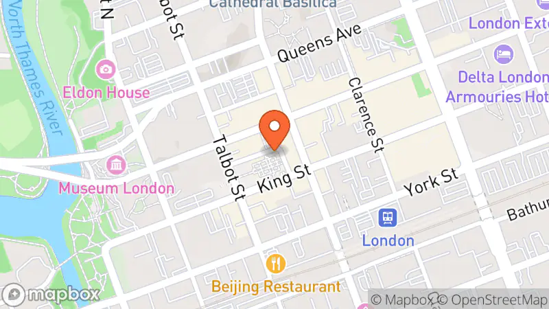 Map showing location of DugOut Vintage