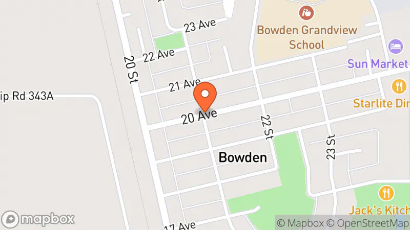 Map showing location of Early Birds Cabin