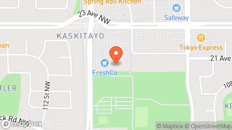 Map showing location of Edmonton Century Park Goodwill Donation Centre