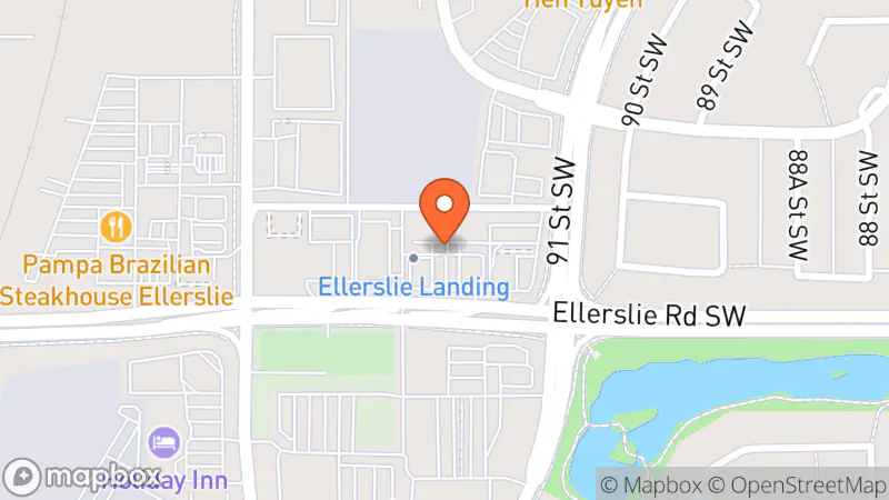 Map showing location of Edmonton Ellerslie Goodwill Donation Centre