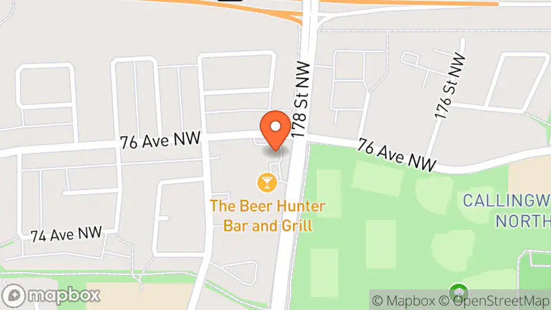 Map showing location of Edmonton Lymburn Goodwill Donation Centre