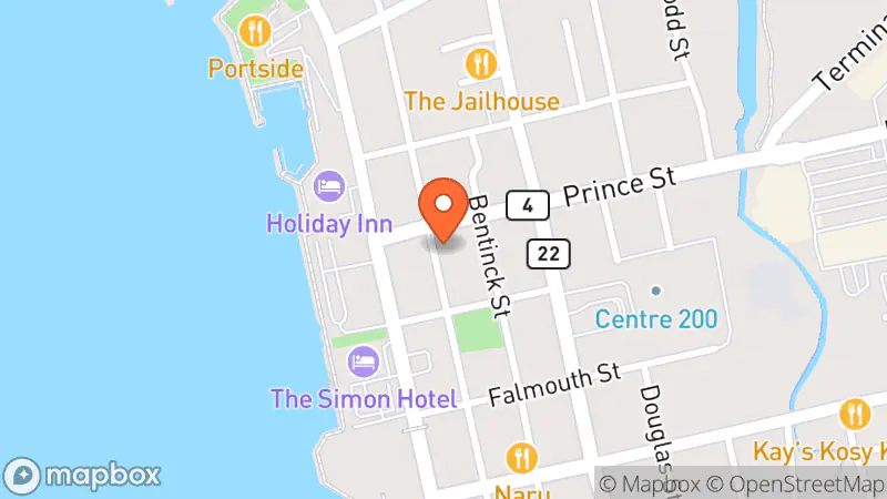 Map showing location of Ed's Books & More