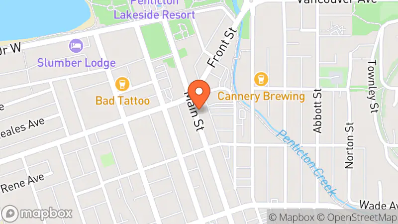 Map showing location of Elizabeth O. Vintage