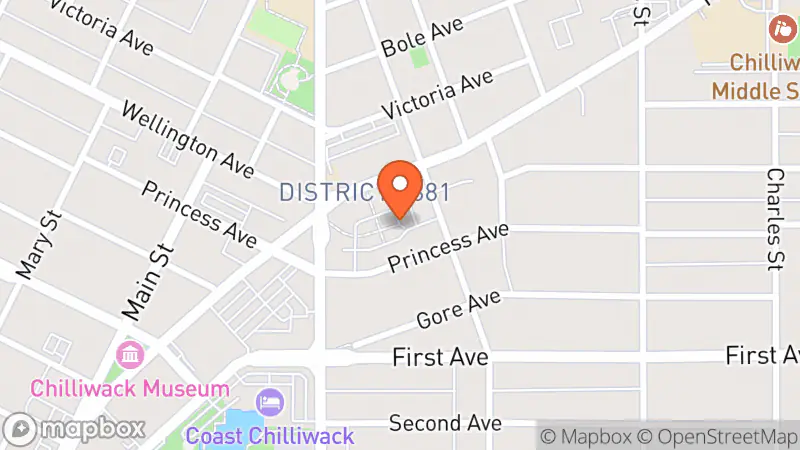 Map showing location of Emerson Park Resale