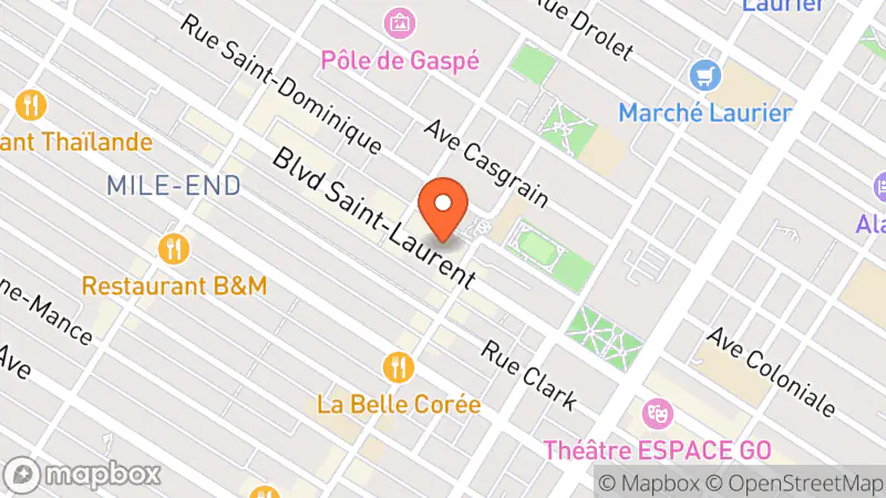 Map showing location of Empire Exchange (Mile End)