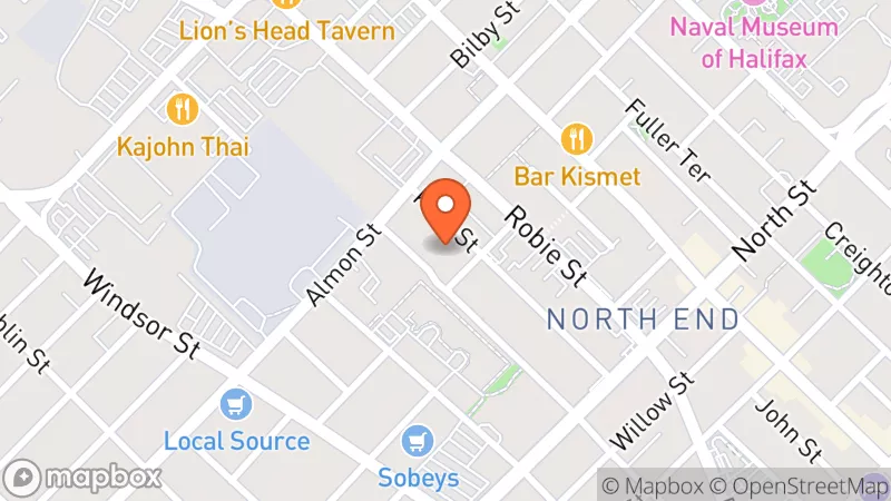Map showing location of Encore, in Support of Hospice Halifax