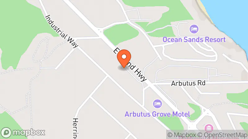 Map showing location of Endless Treasures Thrift & Gift Shop