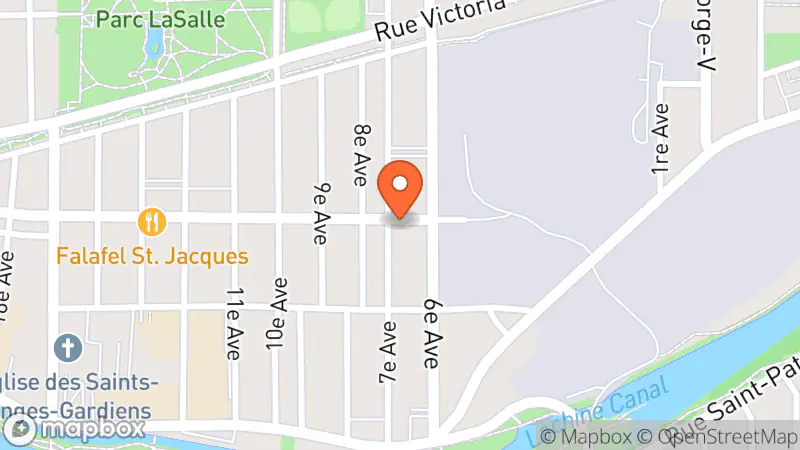 Map showing location of Epexshop Used Furniture Store in Montreal