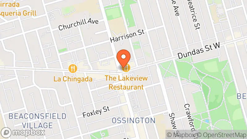 Map showing location of Fevers Vintage Dundas West