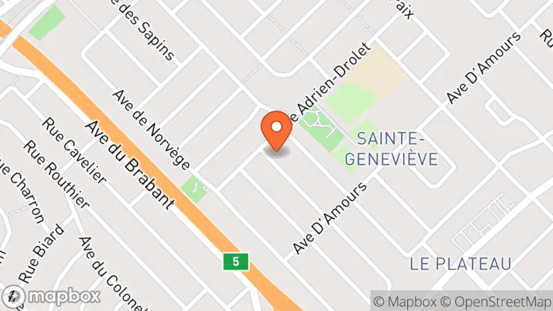 Map showing location of Fourrure Robert Emond - Manteau de fourrure - Achat, réparation & remodelage