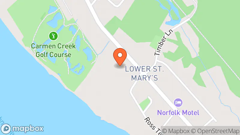 Map showing location of Fredericton Community Services Inc