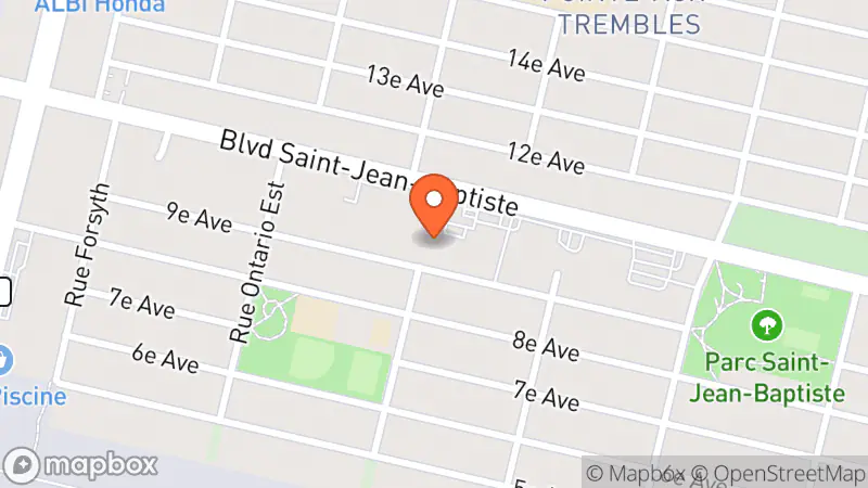 Map showing location of Fripe-Prix Renaissance