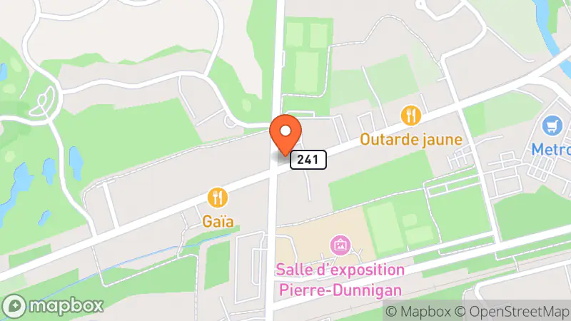 Map showing location of Friperie Bromont Jolie Folies