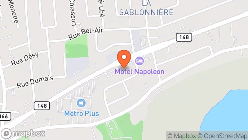 Map showing location of Friperie chez Véro