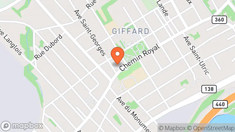 Map showing location of Friperie d'Entraide Agapè