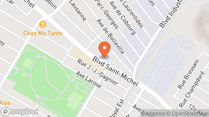 Map showing location of Friperie import export