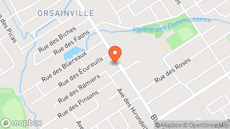 Map showing location of Friperie La Berlue