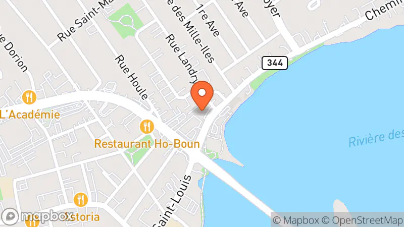 Map showing location of Friperie La P'tite Griffe