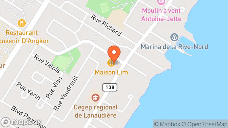 Map showing location of Friperie le baluchon de tout pour la mariée