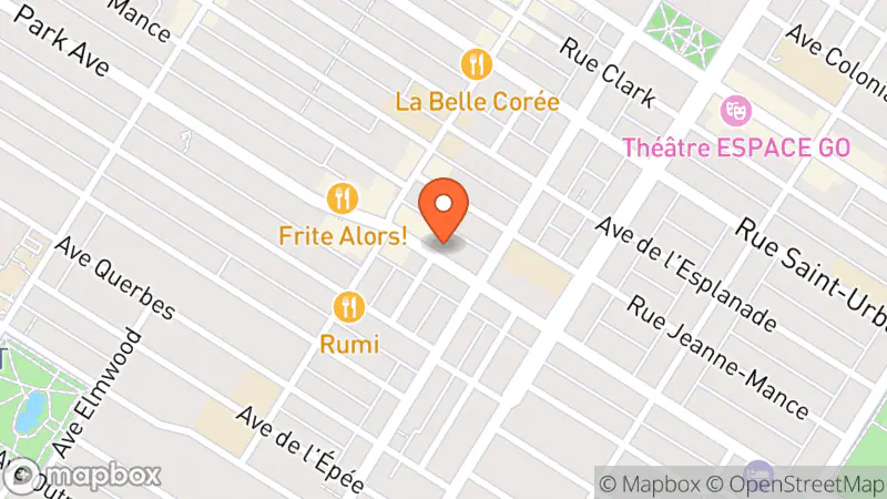 Map showing location of Friperie Phoenix