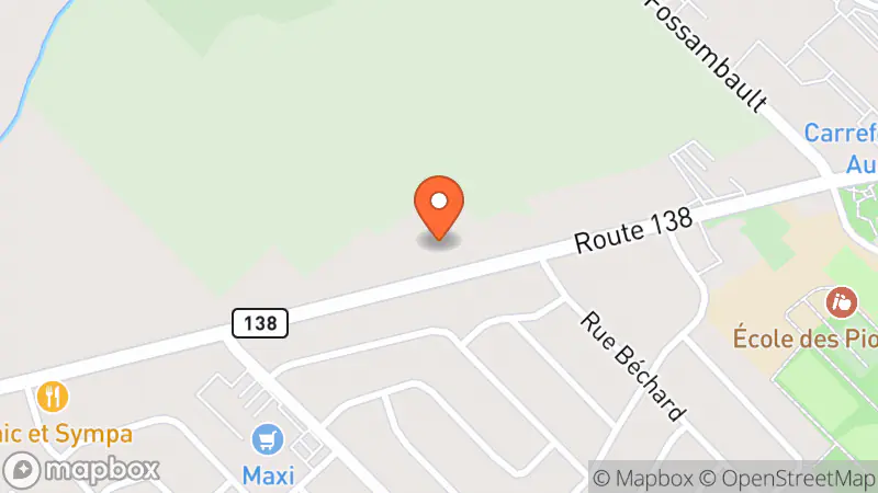 Map showing location of Friperie Saint-Augustin