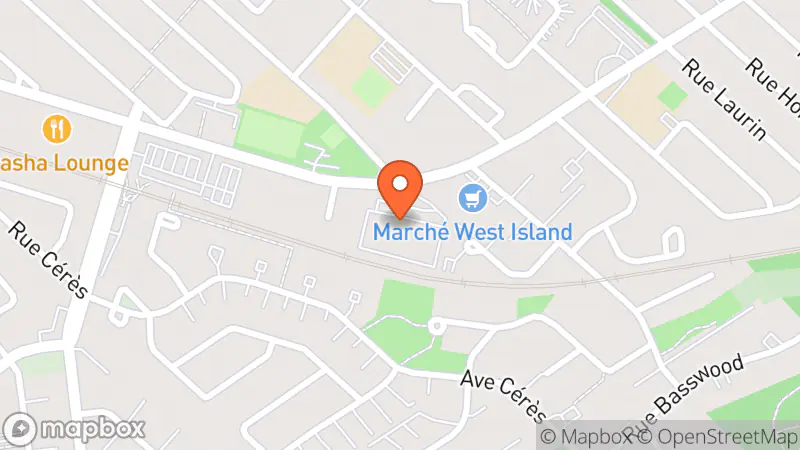 Map showing location of Friperie Thriftit