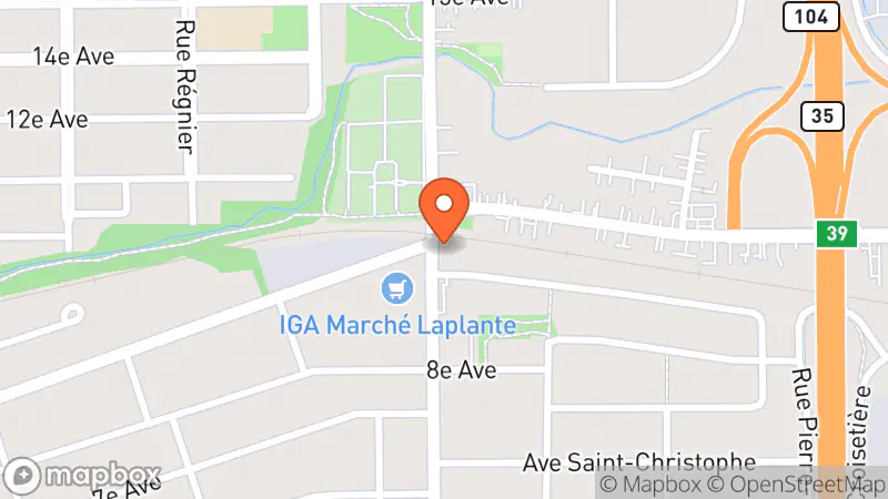 Map showing location of Friperie un gars une fille & co