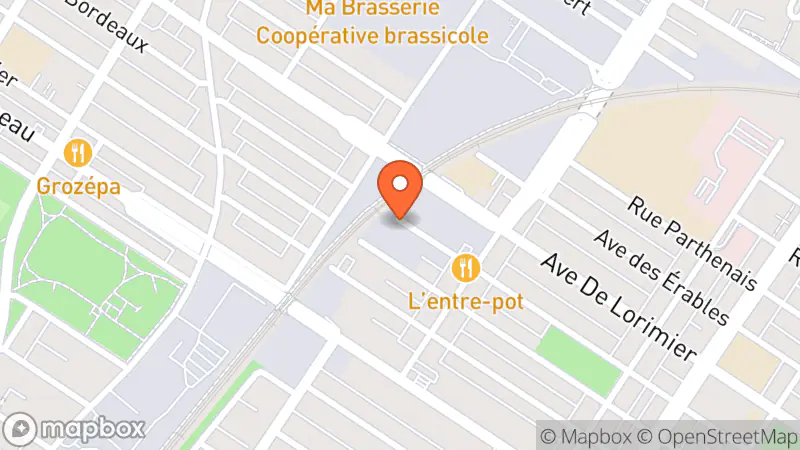 Map showing location of Friperie Woucloo