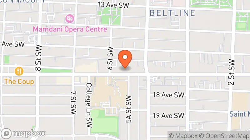 Map showing location of From Another Calgary