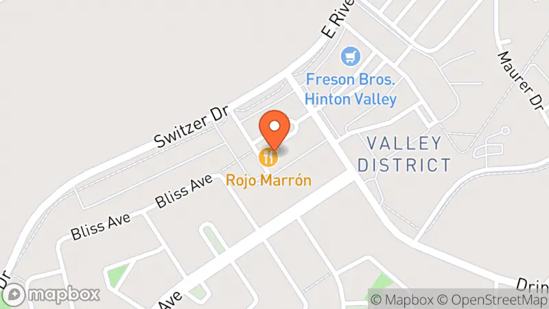 Map showing location of Full Circle Hinton