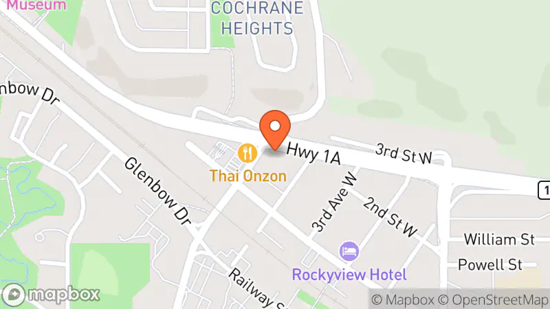 Map showing location of Funky Little Thrift Store