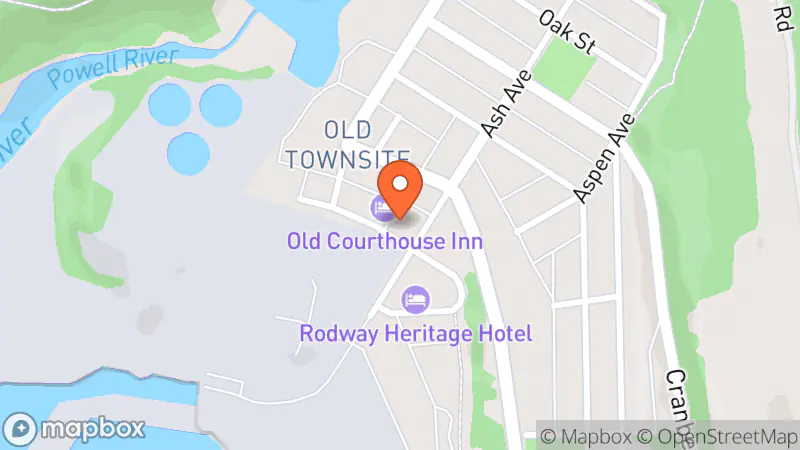 Map showing location of Gear Attic qathet