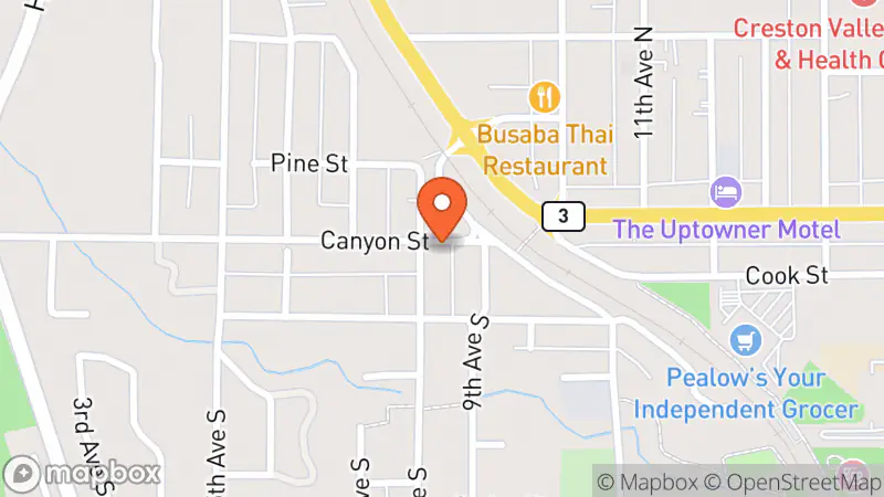 Map showing location of Gleaners