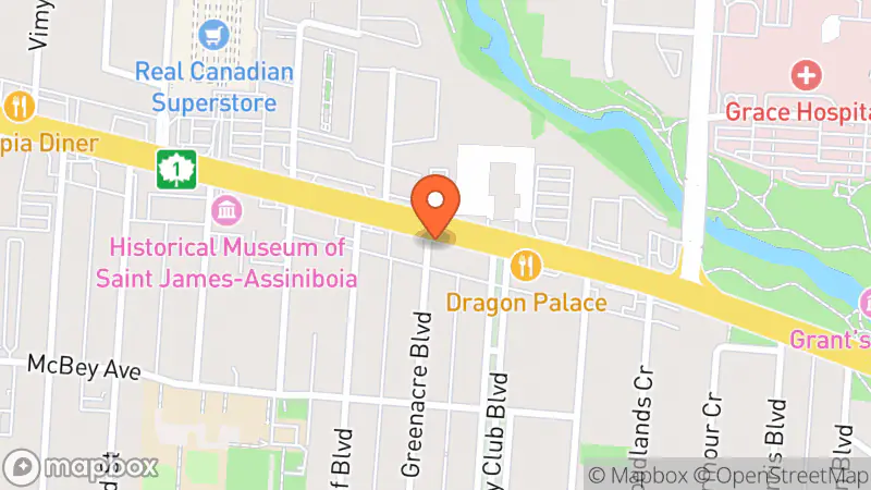 Map showing location of Globosapiens Used Bookstore