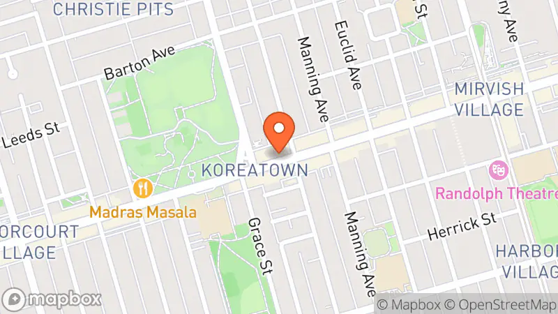 Map showing location of Good Juice Box Vintage - Bloor West