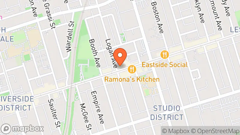 Map showing location of good market thrift store