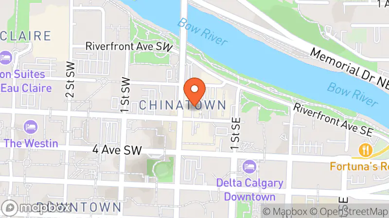 Map showing location of Good Thrift nonprofit thrift store